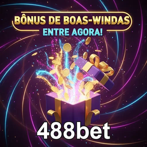 Imagem promocional do 488bet destacando bônus de apostas, com o logo do site em destaque.